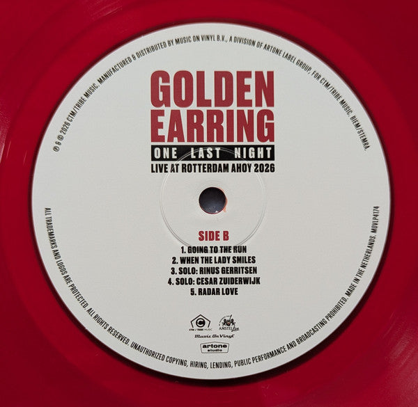 Golden Earring : One Last Night (Live At Rotterdam Ahoy 2026) (LP, Album, Ltd, Num, Red)