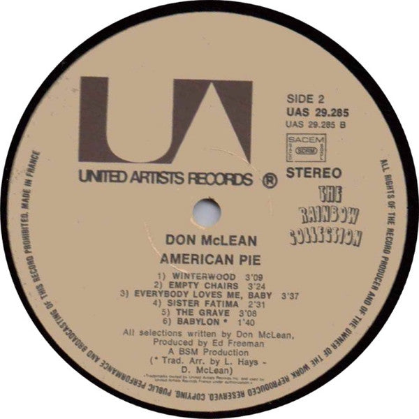 Don McLean : American Pie (LP, Album)