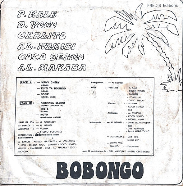 Bobongo Stars : Bobongo (LP, Album)