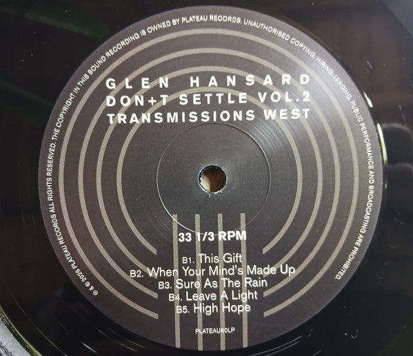 Glen Hansard : Don+t Settle Vol.2 Transmissions West (LP, Album)