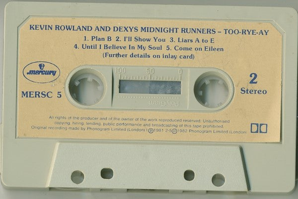 Kevin Rowland And Dexys Midnight Runners : Too-Rye-Ay (Cass, Album)
