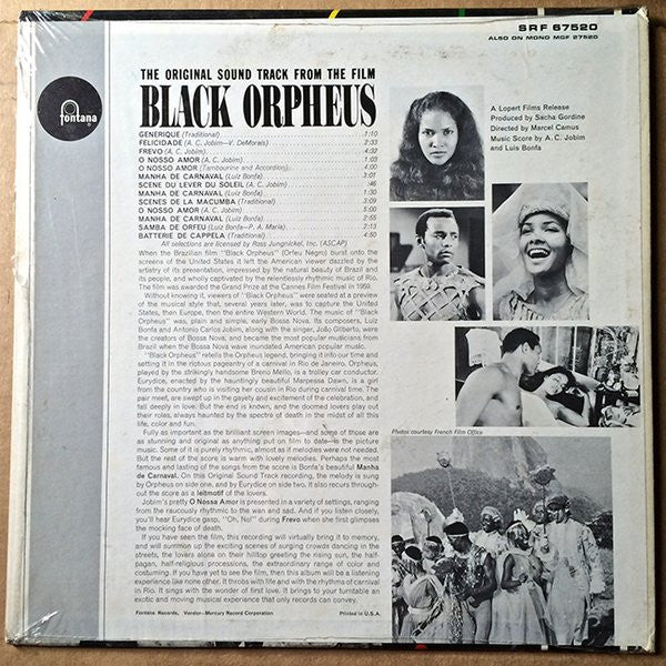 Various : The Original Sound Track From The Film Black Orpheus (LP, RE)