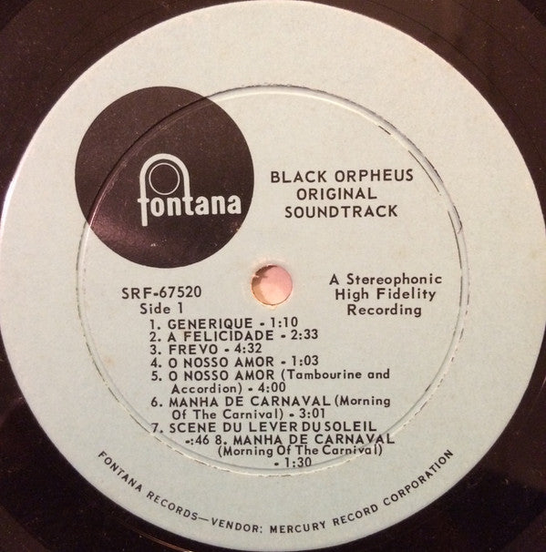 Various : The Original Sound Track From The Film Black Orpheus (LP, RE)