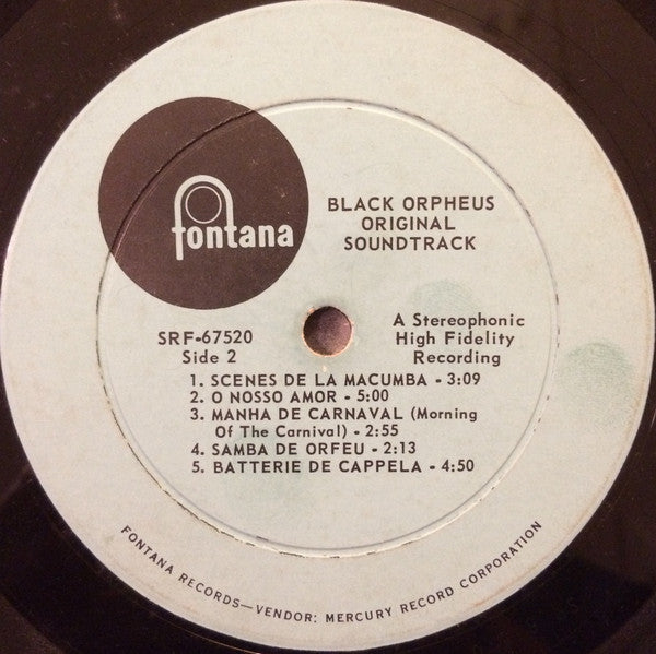 Various : The Original Sound Track From The Film Black Orpheus (LP, RE)