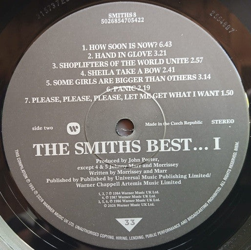 The Smiths : Best... I (LP, Comp, RE)