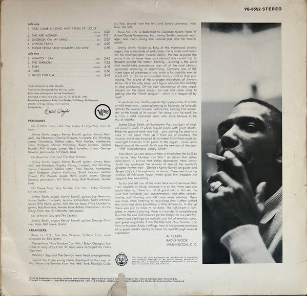Jimmy Smith : Any Number Can Win (LP, Album)
