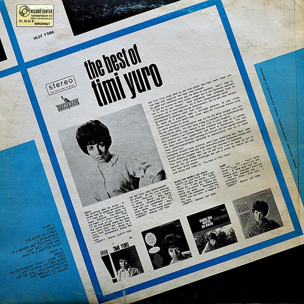 Timi Yuro - The Best Of Timi Yuro (LP, Comp) - De Platen Aap – Vinylwinkel in Brielle & online webshop voor muziekliefhebbers
