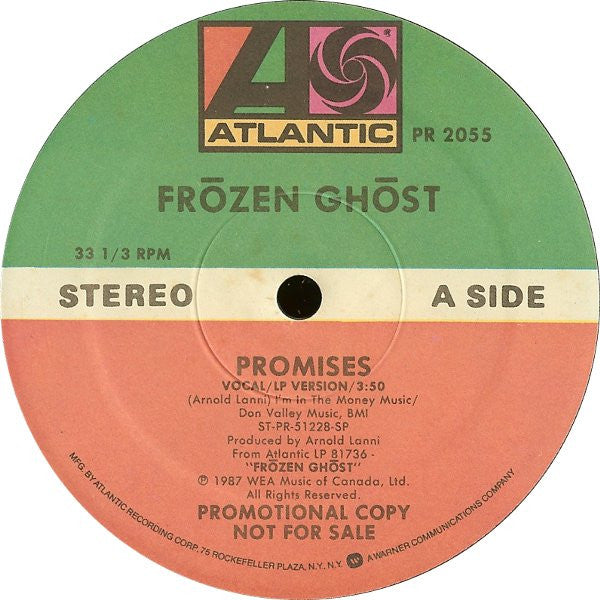 Frōzen Ghōst : Promises (12", Promo)