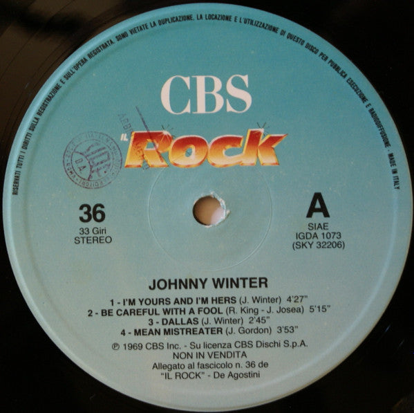 Johnny Winter : The First Album (LP, Album, RE)