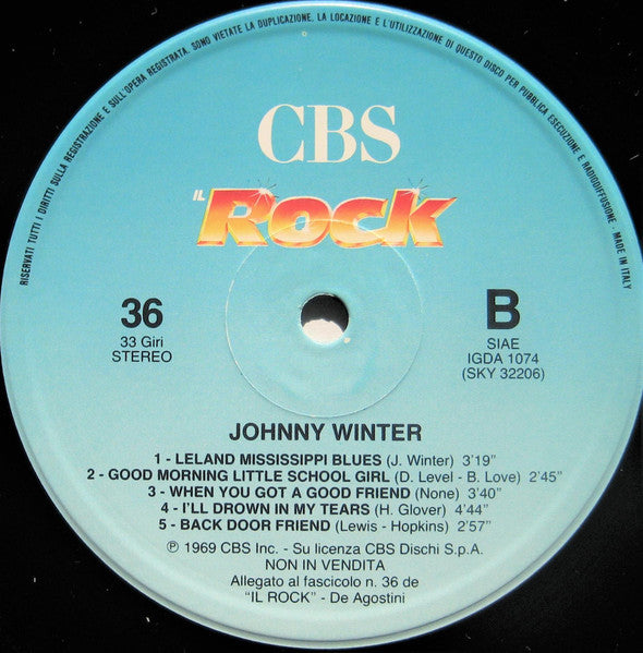Johnny Winter : The First Album (LP, Album, RE)