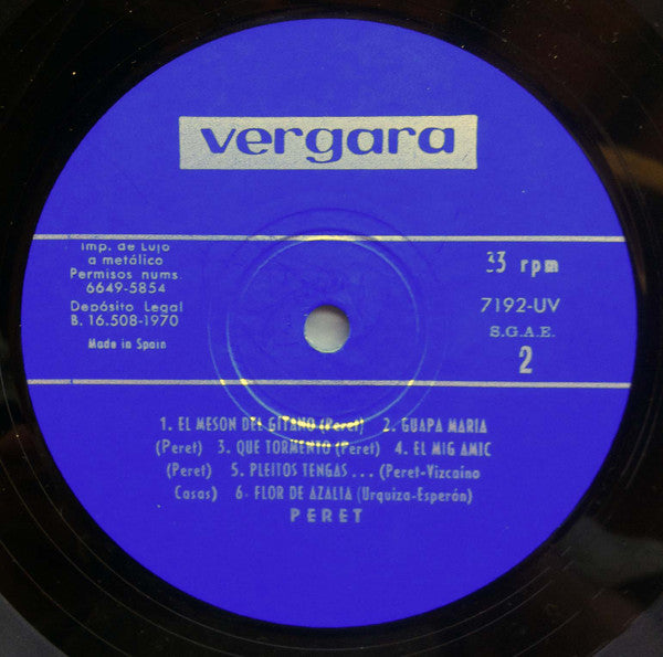 Peret : Canta Para El Cine (LP, Comp)