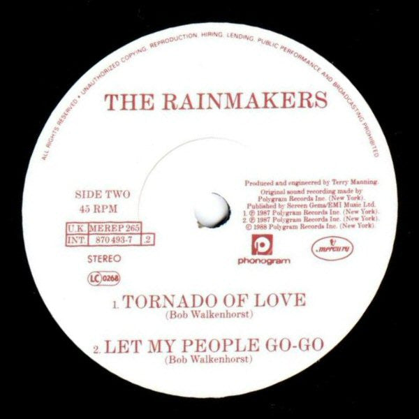 The Rainmakers - Snakedance (7", EP) - De Platen Aap – Vinylwinkel in Brielle & online webshop voor muziekliefhebbers
