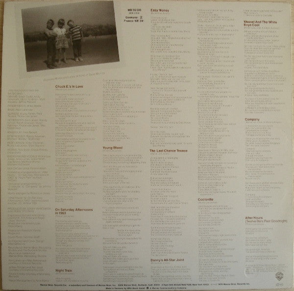 Rickie Lee Jones : Rickie Lee Jones (LP, Album, RE)