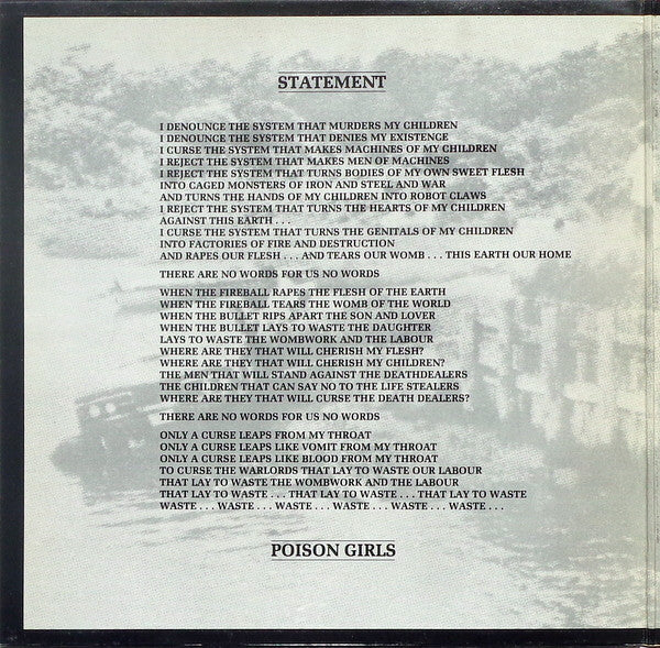 Poison Girls : Chappaquiddick Bridge (LP, Album + Flexi, 7", S/Sided)