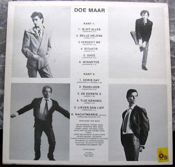Doe Maar : Doris Day En Andere Stukken (LP, Album, Ora)