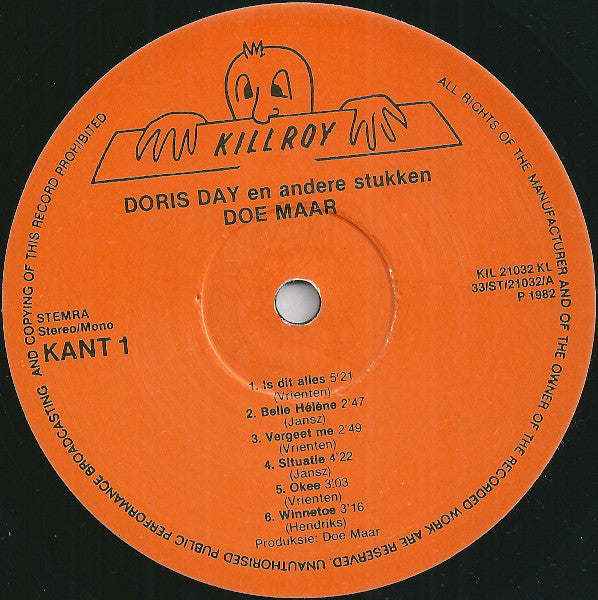 Doe Maar : Doris Day En Andere Stukken (LP, Album, Ora)
