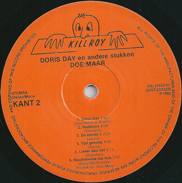 Doe Maar : Doris Day En Andere Stukken (LP, Album, Ora)