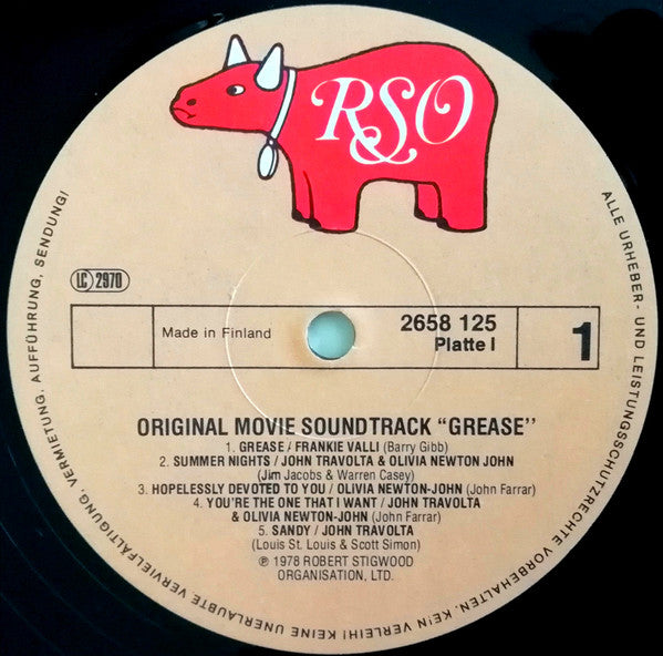 Various : Grease (The Original Soundtrack From The Motion Picture) (2xLP, Album, Gat)