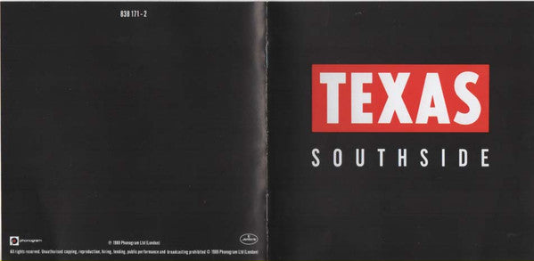 Texas - Southside (CD, Album, RE, RP) - De Platen Aap – Vinylwinkel in Brielle & online webshop voor muziekliefhebbers