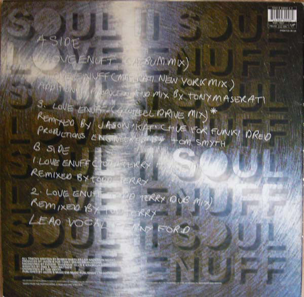 Soul II Soul - Love Enuff (12") - De Platen Aap – Vinylwinkel in Brielle & online webshop voor muziekliefhebbers