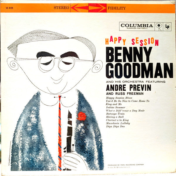 Benny Goodman And His Orchestra Featuring Andre Previn* And Russ Freeman : Happy Session (LP, Album)