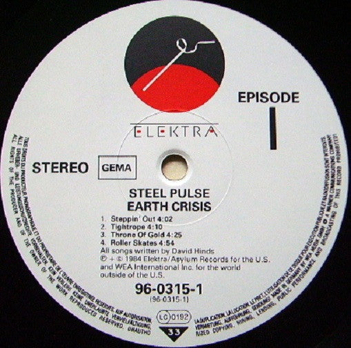 Steel Pulse : Earth Crisis (LP, Album)