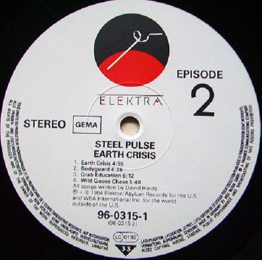 Steel Pulse : Earth Crisis (LP, Album)