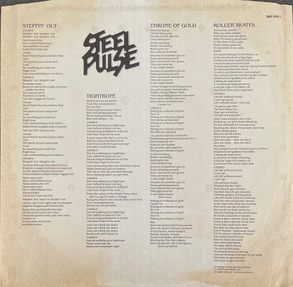 Steel Pulse : Earth Crisis (LP, Album)