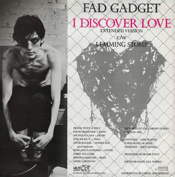 Fad Gadget : I Discover Love (Extended Version) (12", Single)