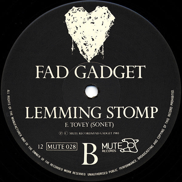 Fad Gadget : I Discover Love (Extended Version) (12", Single)