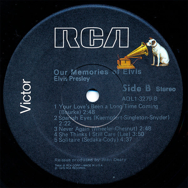 Elvis Presley : Our Memories Of Elvis (LP, Album)