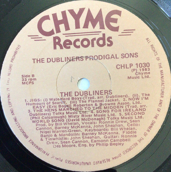 Dubliners* : Prodigal Sons (LP, Album)