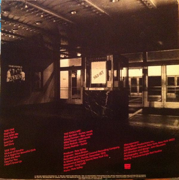 The Fools : Sold Out (LP, Album)