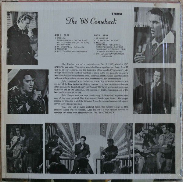Elvis Presley : The '68 Comeback (LP, Unofficial)