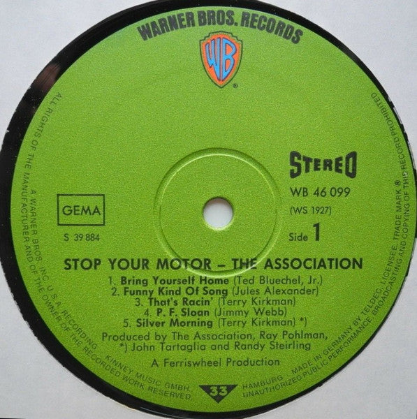 The Association (2) : Stop Your Motor (LP, Album)