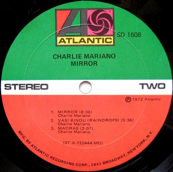 Charlie Mariano : Mirror (LP, Album, MO)