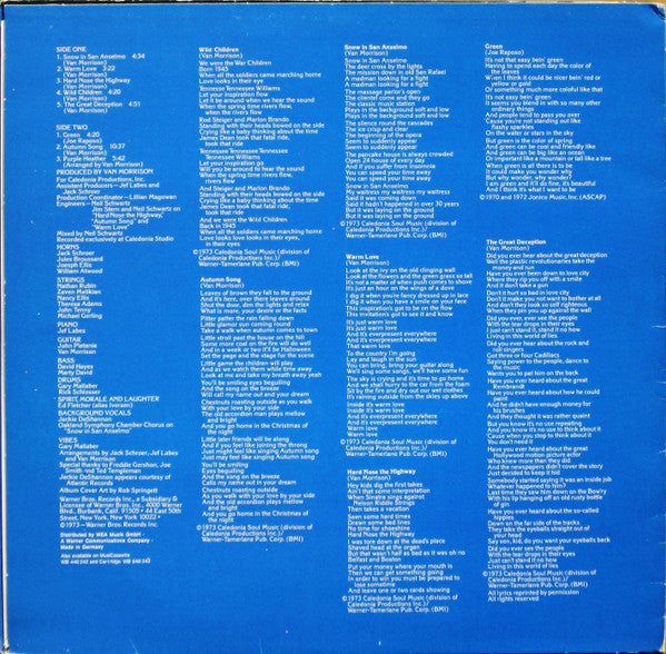 Van Morrison : Hard Nose The Highway (LP, Album, RE)