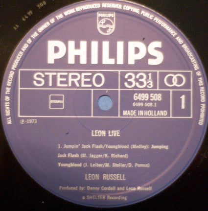 Leon Russell : Leon Live (3xLP, Album)