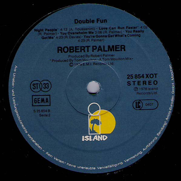 Robert Palmer : Double Fun (LP, Album)