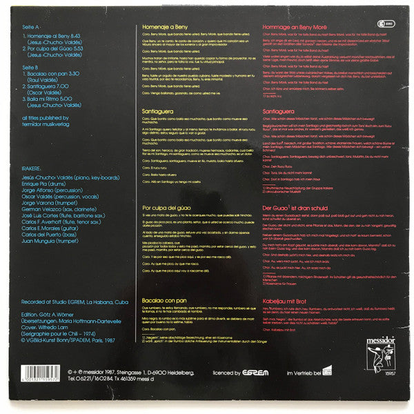 Irakere : Culpa Del Güao (LP, Album)