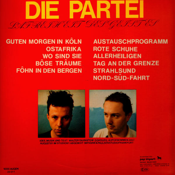 Die Partei : La Freiheit Des Geistes (LP, Album)