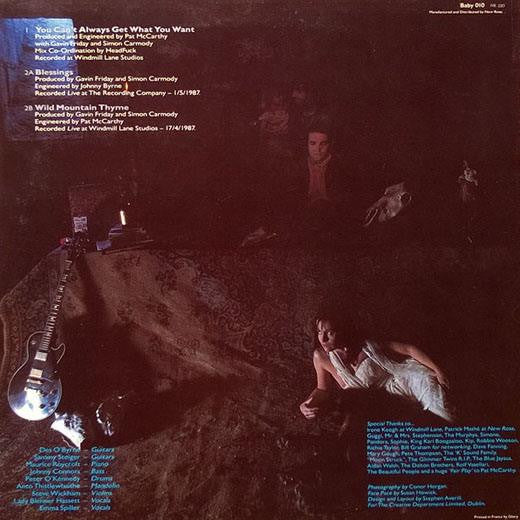 Gavin Friday & Simon Carmody : You Can't Always Get What You Want (12")