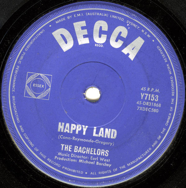 The Bachelors : I Believe (7", Single)