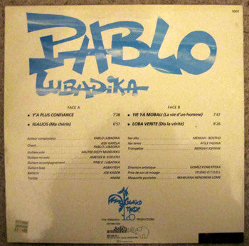Pablo Lubadika Porthos : Y'A Plus Confiance (LP)