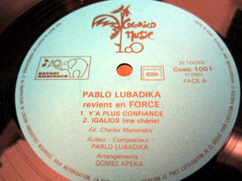 Pablo Lubadika Porthos : Y'A Plus Confiance (LP)