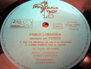 Pablo Lubadika Porthos : Y'A Plus Confiance (LP)