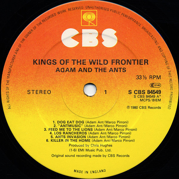 Adam And The Ants : Kings Of The Wild Frontier (LP,Album,Stereo)