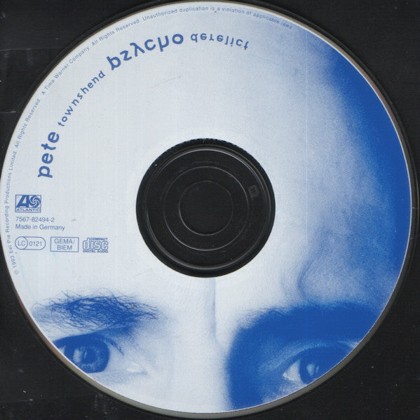 Pete Townshend - Psychoderelict (CD, Album) - De Platen Aap – Vinylwinkel in Brielle & online webshop voor muziekliefhebbers