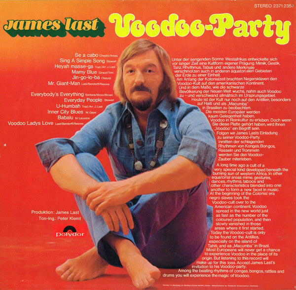 James Last : Voodoo-Party (LP, Album, M/Print, Tah)