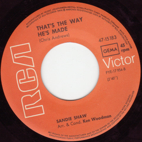 Sandie Shaw : Wight Is Wight (7", Single)